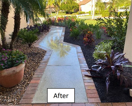 Landscaping after